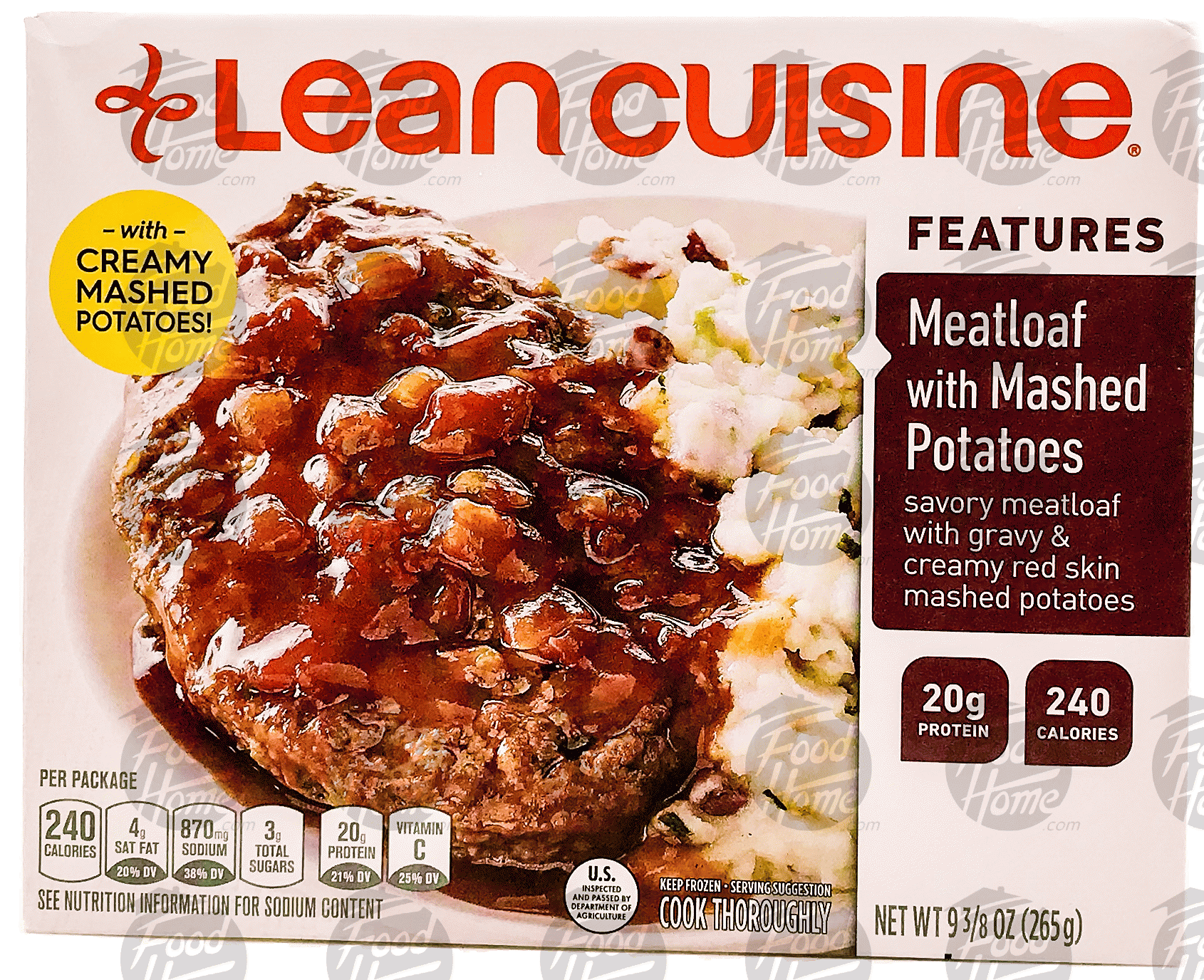 Stouffer's Lean Cuisine comfort; meatloaf w/mashed potatoes Full-Size Picture